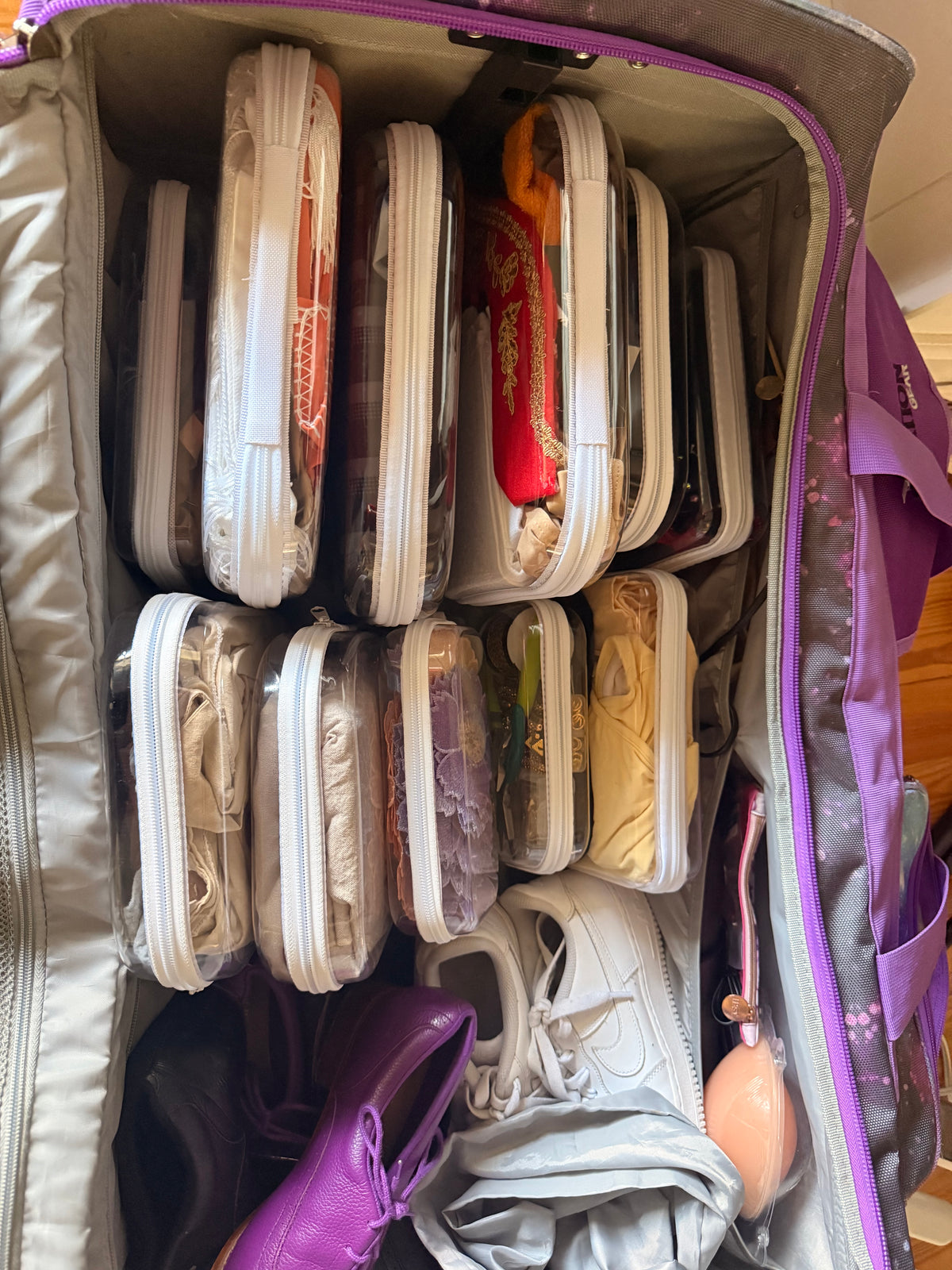 New Logo CCJ Clear Hard Shell Zipper Cases