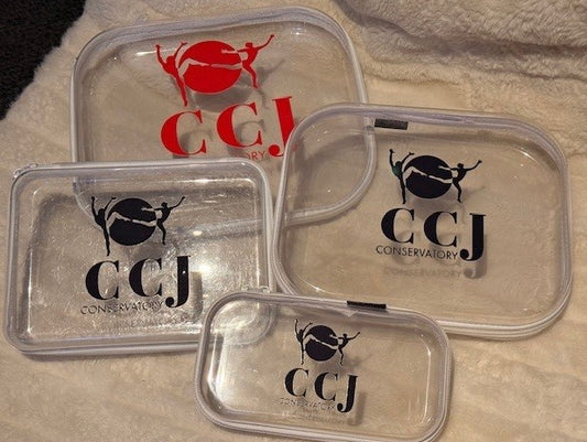 CCJ Clear Hard Shell Zipper Cases